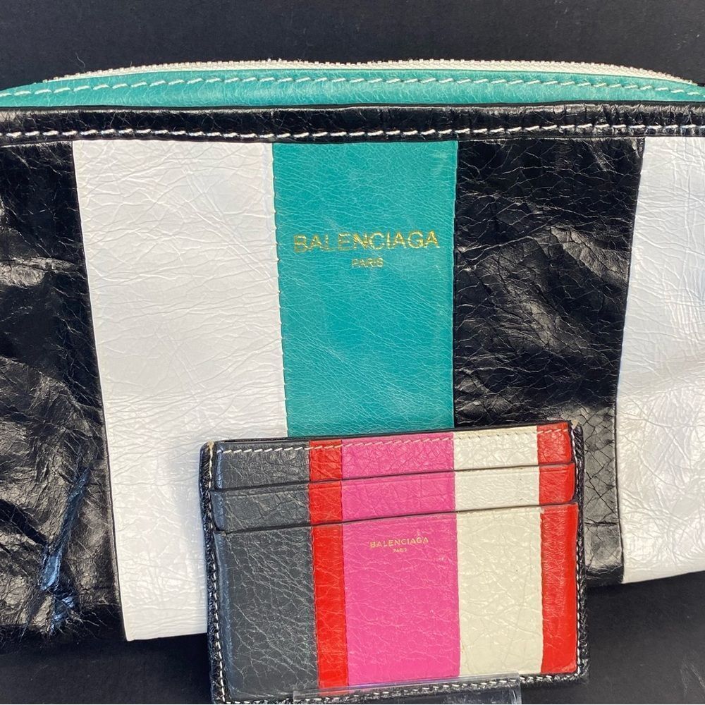 Balenciaga Rare Bazar Line Crossbody lambskin leather bag authenticated by PM - Picture 16 of 17
